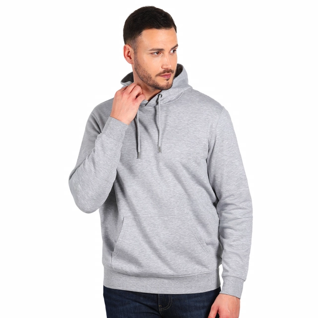 ABSOLUT HOODY 350, dukserica sa kapuljačom, od organskog pamuka, 350 g/m2, pepeljasta L