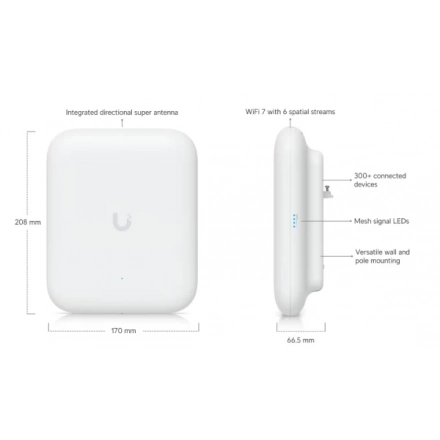 Access Point Ubiquiti U7-PRO-OUTDOOR WiFi7 Outdoor/2.5G/PoE+ second image