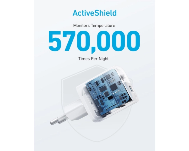 ANKER 323 33W USB-C zidni punjač 2-porta (USB-A i USB-C), beli  second image