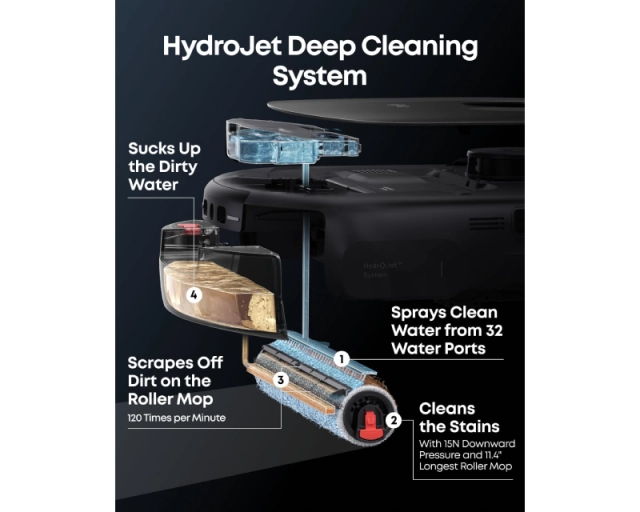 ANKER Eufy Omni E25 HydroJet Robot Usisivač sa bazom crni  second image