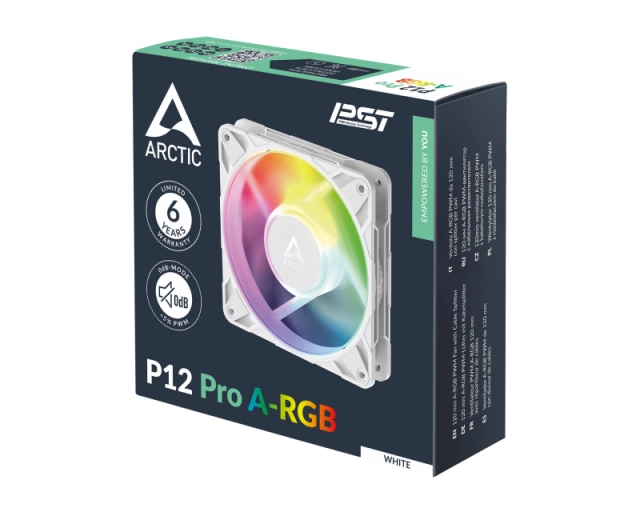 ARCTIC P12 Pro A-RGB 120mm ventilator beli (ACFAN00311A)  second image
