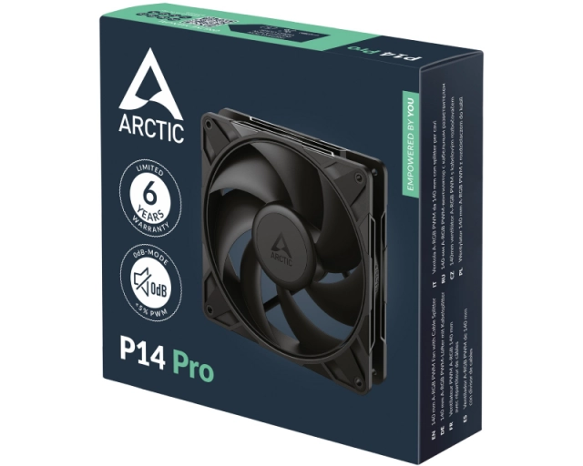 ARCTIC P14 Pro PWM 140mm ventilator crni (ACFAN00313A)  second image