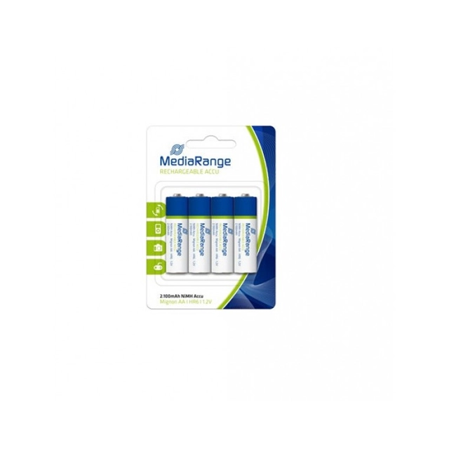 BATERIJE PUNJIVE AA 2100mAh MEDIARANGE 1/4  NI-MH