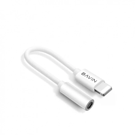 Bavin adapter AUX-19 lightning na 3.5mm bela - AUX-19 second image