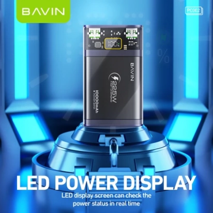 Bavin Power bank 10 000mAh 22.5W - PC002 crna second image