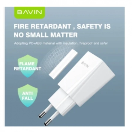 Bavin punjač 2.4A USB-A + kabl Micro bela - PC895Y second image