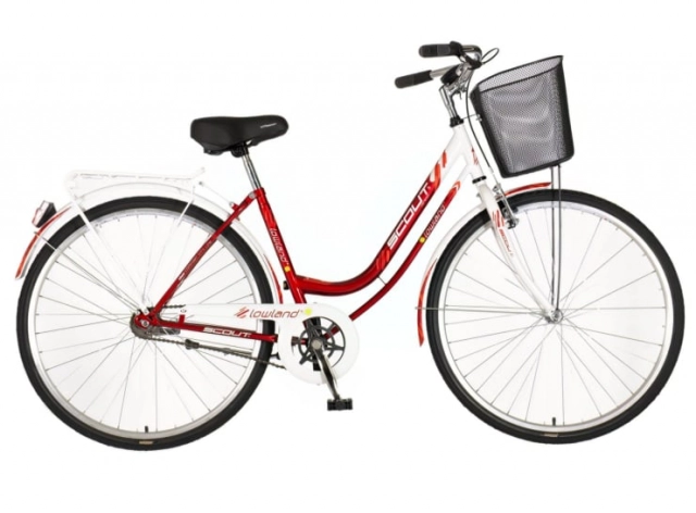 Bicikl city scout lowland 28" 18" v-brake  kontra favorit 155-178cm (s/m) crveno beli second image