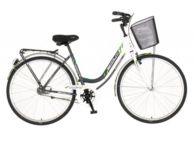 Bicikl city scout lowland 28" 18" v-brake  kontra favorit 155-178cm (s/m) sivo beli second image