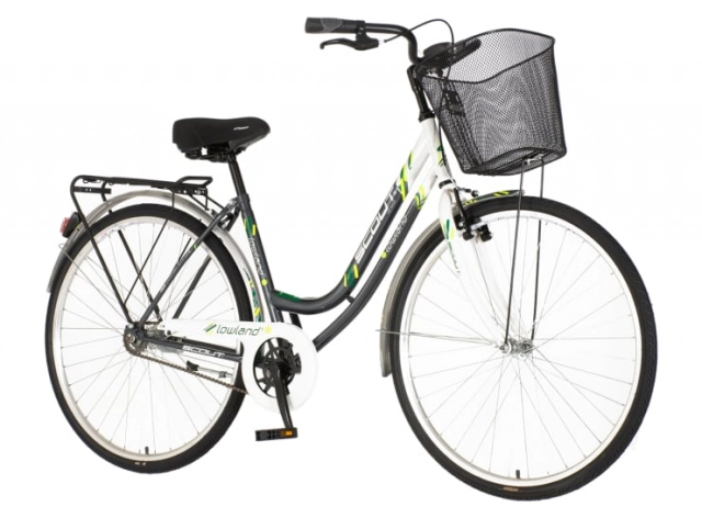 Bicikl city scout lowland 28" 18" v-brake  kontra favorit 155-178cm (s/m) sivo beli