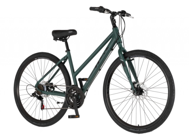 Bicikl city visitor ridge 28" alu 17" disk dupli 18 brzina 167-192cm(l/xl) zeleni mat