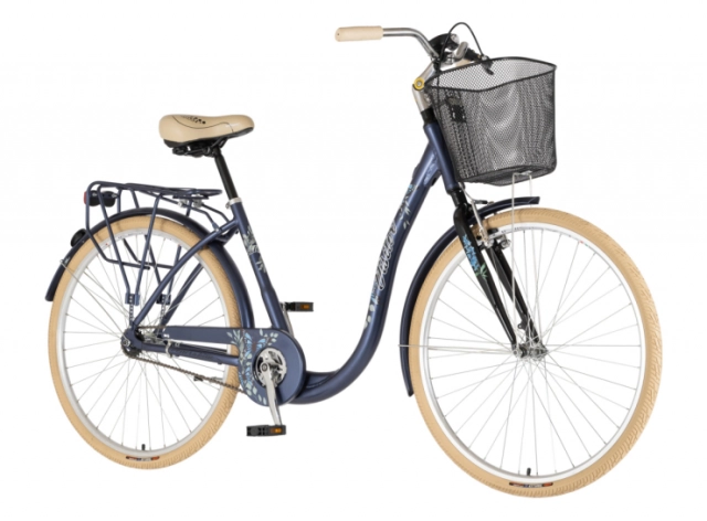 Bicikl fashion visitor butterfly 28" alu 18" v-brake kontra quanda 155-178cm (s/m) plavi  polu mat