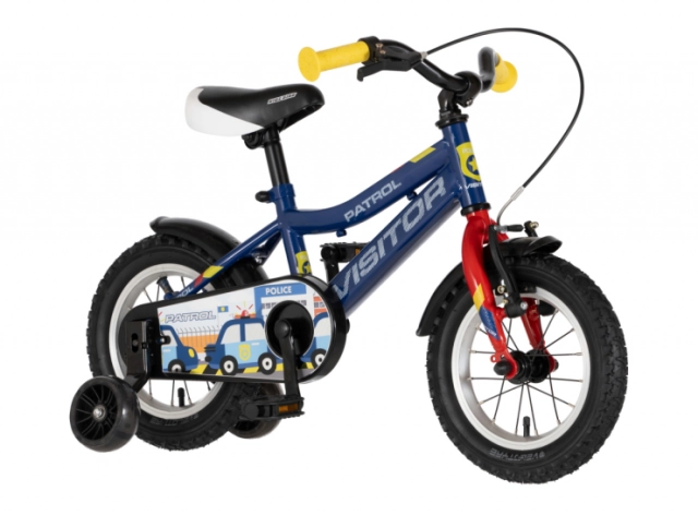 Bicikl kids visitor patrol 12" 8" v-brake  kontra 95-115cm (12") plavi perla