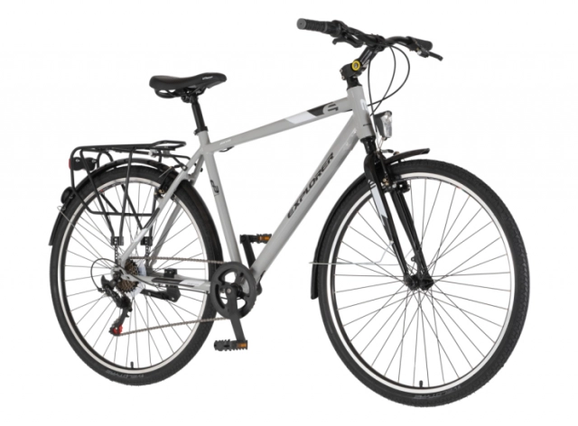 Bicikl tour explorer axys 28" alu 21" v-brake  6 brzina 167-192cm (l/xl) sivi