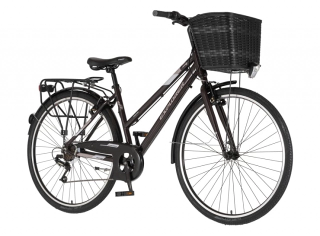 Bicikl tour explorer axys lady 28" alu 18" v-brake  6 brzina 155-178cm (s/m) braon crni