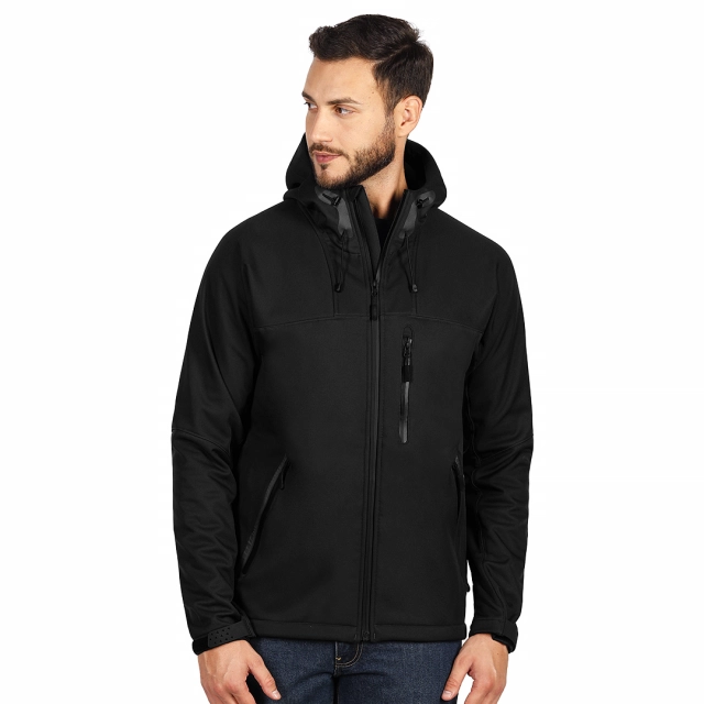 BLACK PEAK, softshell jakna sa kapuljačom, crna XL