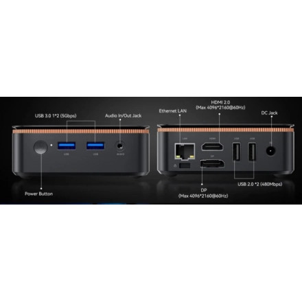 BlackView MP20 AMD R3 3300U/16GB/512GB/HDMI/2xUSB 3.0/1xRJ45/BT/WiFI/W11P Black second image