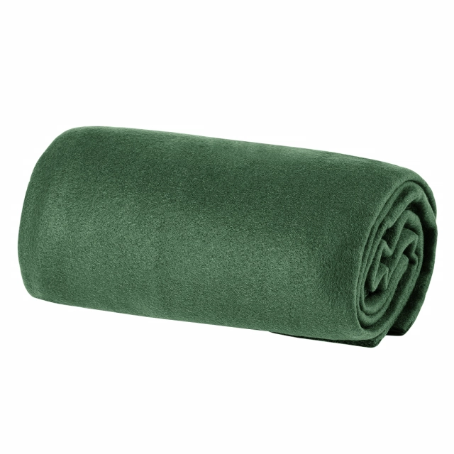BLANKET FLAT, ćebence od brušenog polara, 180 g/m2, tamno zeleno