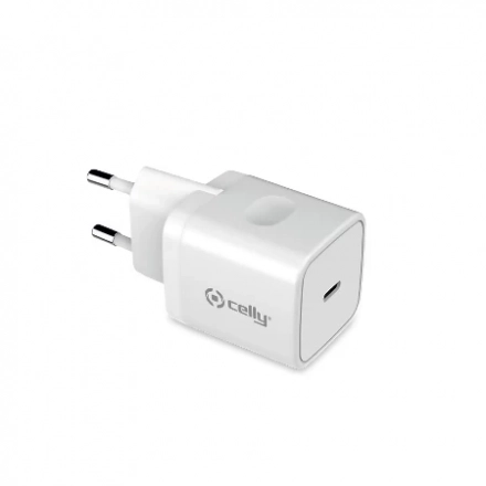 Celly  bluetooth slušalice + punjač 18W USB-C bela second image