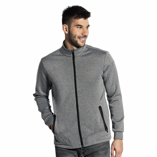 CLARK, dukserica sa visokom kragnom, 280 g/m2, pepeljasta XXL