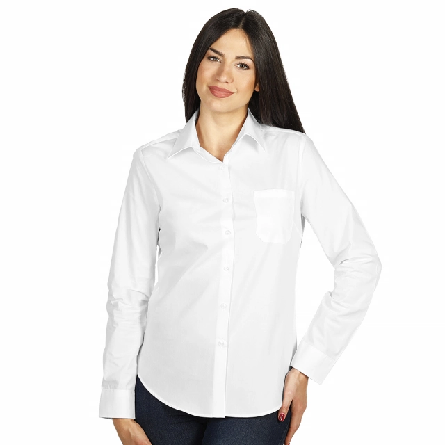 COMFORT LSL WOMEN, ženska pamučna košulja dugih rukava, bela M