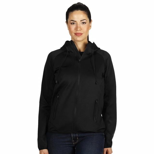 COOPER LADY, ženska dukserica sa kapuljačom, 280 g/m2, crna XXL