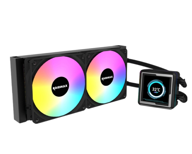 CPU hladnjak Raidmax INFINITA LM240 ARGB LCD 2.73" Black, LM240BK second image