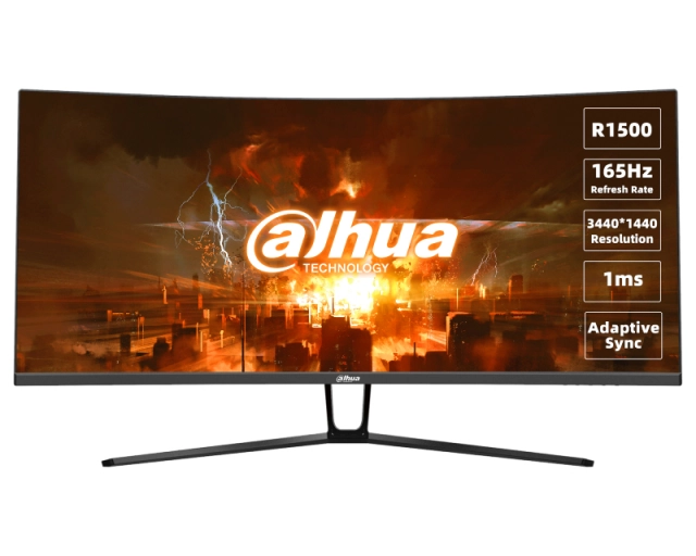 DAHUA 34 inča LM34-E330C UWQHD 3440x1440 VA 165 Hz zakrivljeni gaming monitor 