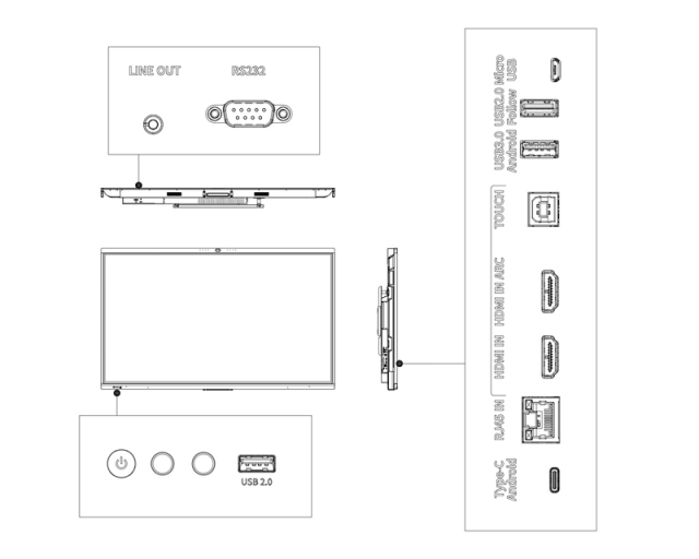 DAHUA 86 inča LCH86-MC410-B-S2 UHD Smart Interactive Whiteboard sa kamerom  second image