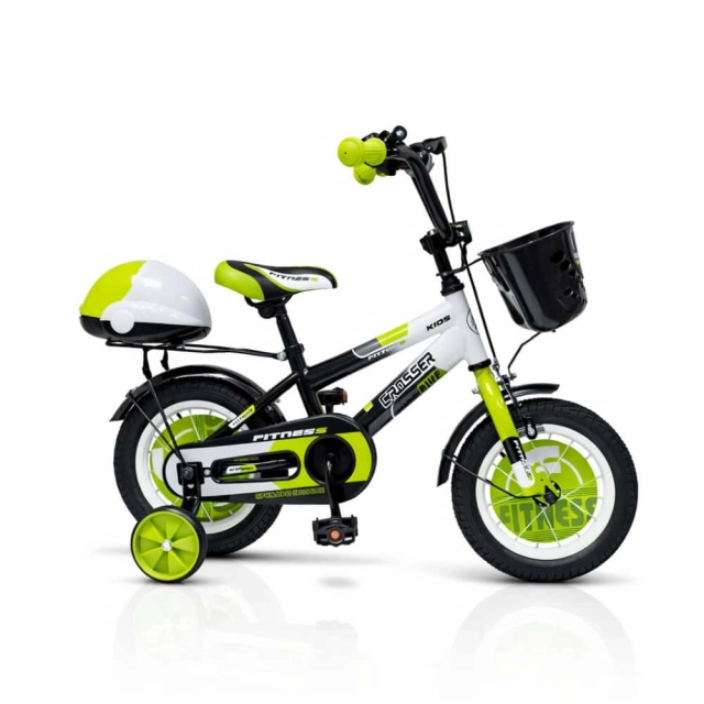 Dečija bicikla 12'' Fitness Crno-Zeleni