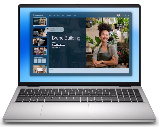 DELL 16 DC16251 16 inch FHD+ 300nits Core 5 120U 16GB 512GB SSD Backlit FP Win11Pro metalni silver laptop  second image