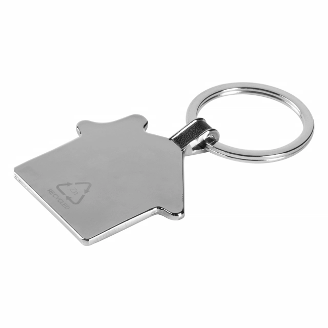 DEN, privezak za ključeve, sjajno metalni