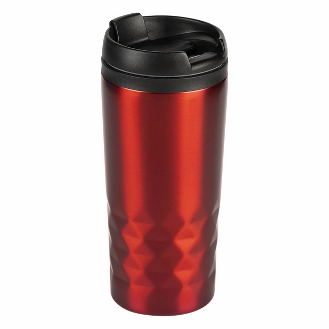 DIAMOND, čaša za poneti, 300 ml, crvena