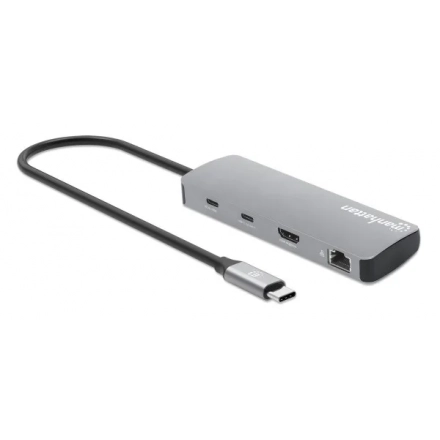Docking station Manhattan 190459 9in1 USB-C - 1xHDMI/5xUSB/LAN/CR/PD 100W second image
