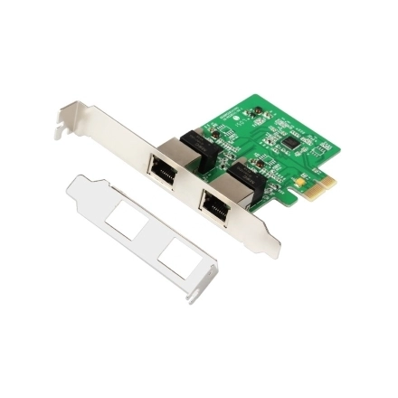 E-GREEN PCI-Express kontroler 2-port Gigabit Ethernet 