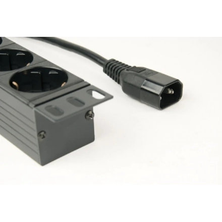 EG-PDU-014-C14 Gembird C14 Produzni kabl sa zastitom 8 uticnica 10A, PDU 1U 3M second image
