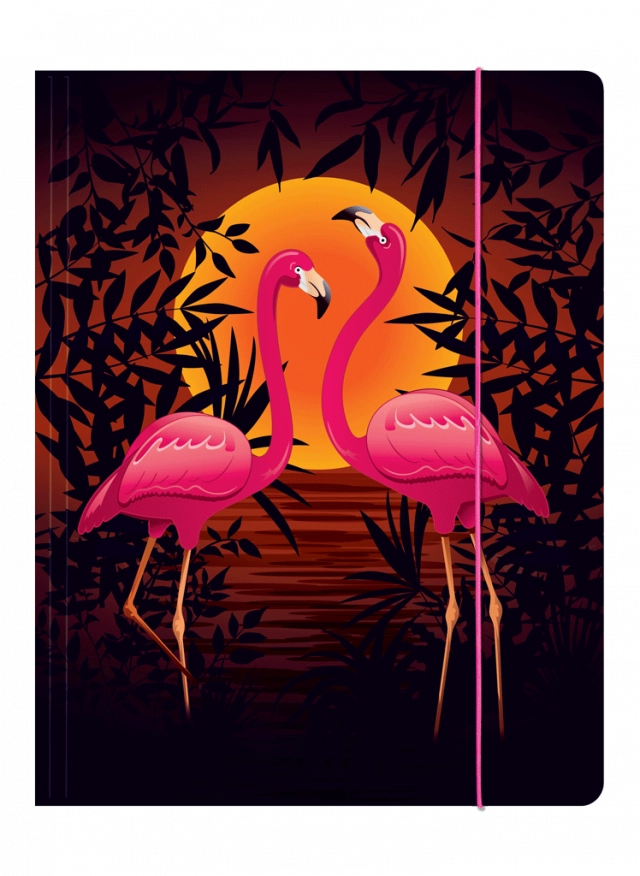 FASCIKLA SA GUMOM A4 FLAMINGO 600GR LUX OP*