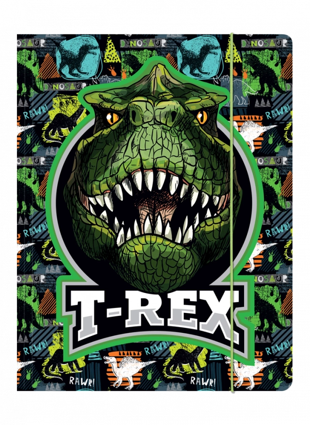 FASCIKLA SA GUMOM A4 T-REX 600GR LUX OP*