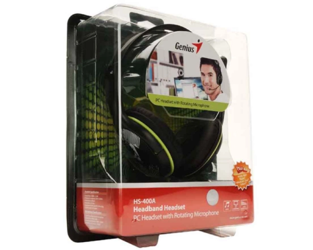 GENIUS HS-400A Green slušalice sa mikrofonom  second image