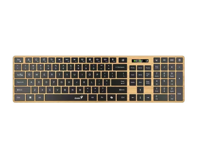 GENIUS SlimStar 7250BT, AI, Pine Wood US wireless tastatura  second image