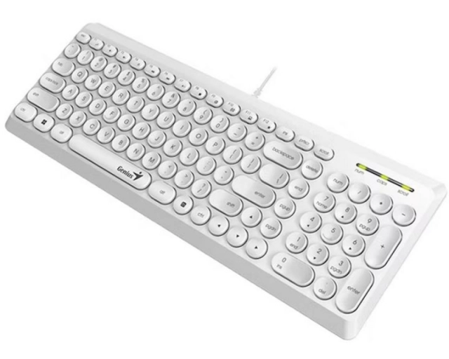 GENIUS Slimstar Q200 USB YU bela tastatura  second image