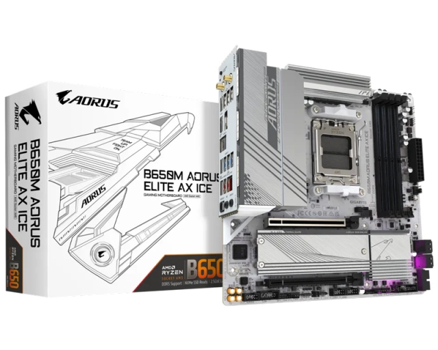 GIGABYTE B650M A ELITE AX ICE rev. 1.x matična ploča second image