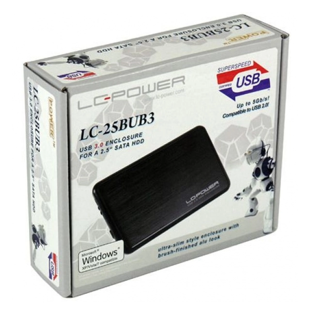 HDD Rack LC Power 2.5" LC-25BUB3 SATA Black USB3