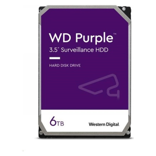 HDD WD 6TB CMR SATA3 WD64PURZ 256MB Purple