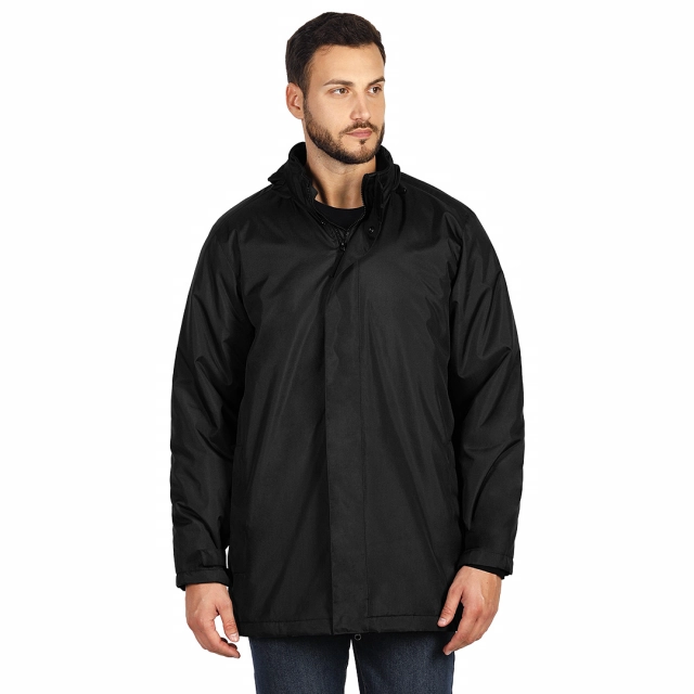 HILL, unisex jakna sa kapuljačom, crna L