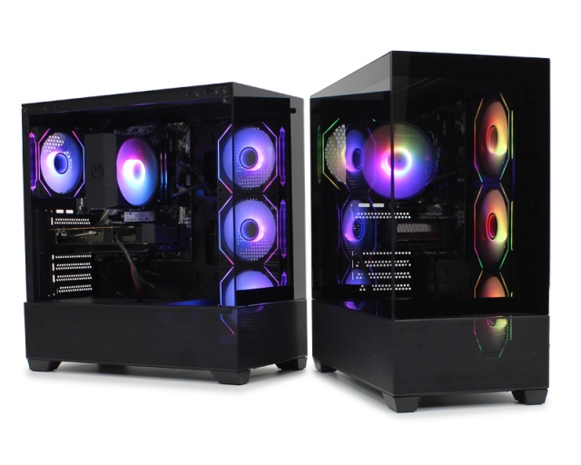 IG-MAX Kućište  X218B-4F V2 ARGB Black Horizon glass  second image