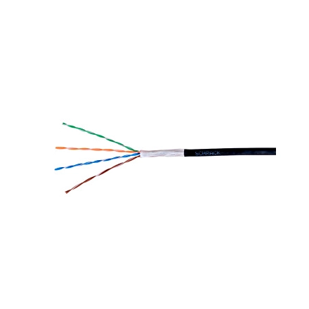 KABAL LAN CAT5E U/UTP SCHRACK HSEKU424E3 305M OUTDOOR 4X2XAWG-24 300MHZ PE CRNI