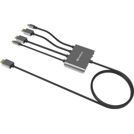 Kabl-display HUB Sandberg All-In-One USB C/DP/m DP/HDMI - HDMI 2m 509-21 second image
