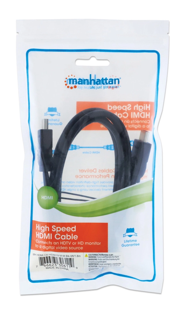 Kabl Manhattan 306119 HDMI M/M 4K/30Hz/1,8m second image
