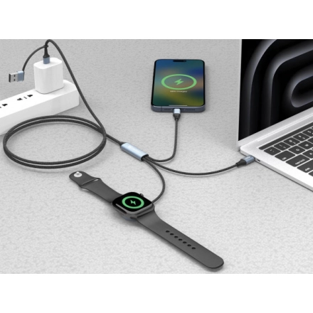 Kabl Sandberg 3u1 441-69 2xUSB-C/Mag Safe/100W second image