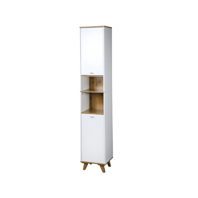 KESPER KSP15991 ORMARIĆ SA 2 VRATA I 2 PODESIVE POLICE 32X28X180 CM BELI LAK